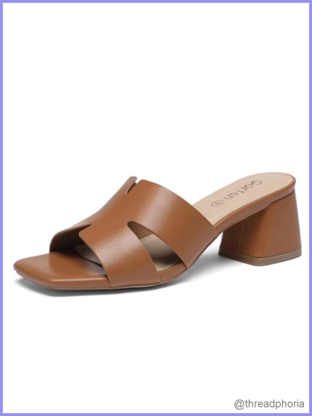 Women's Square Open Toe Sandals Low Block Chunky Heel Slip On Comfortable Casual